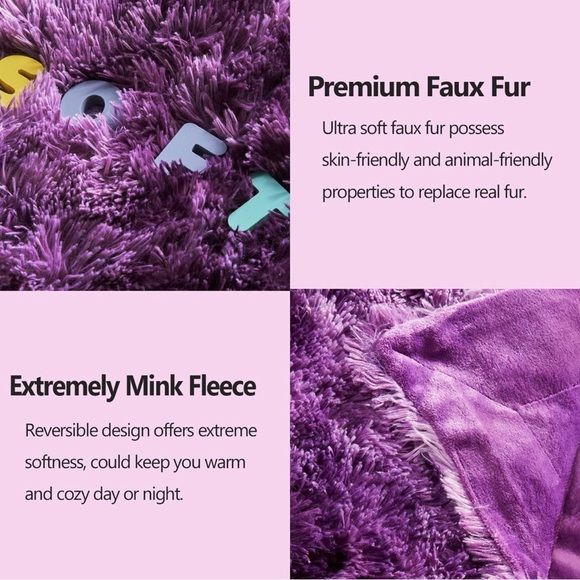 Purple Blanket NWT - Picture 2 of 2